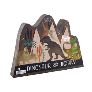 
            
                Load image into Gallery viewer, Dino 80pc &amp;quot;Dinosaur&amp;quot; Shaped Jigsaw with Shaped Box
            
        