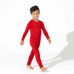 Winterberry Red Bamboo Kids Pajamas