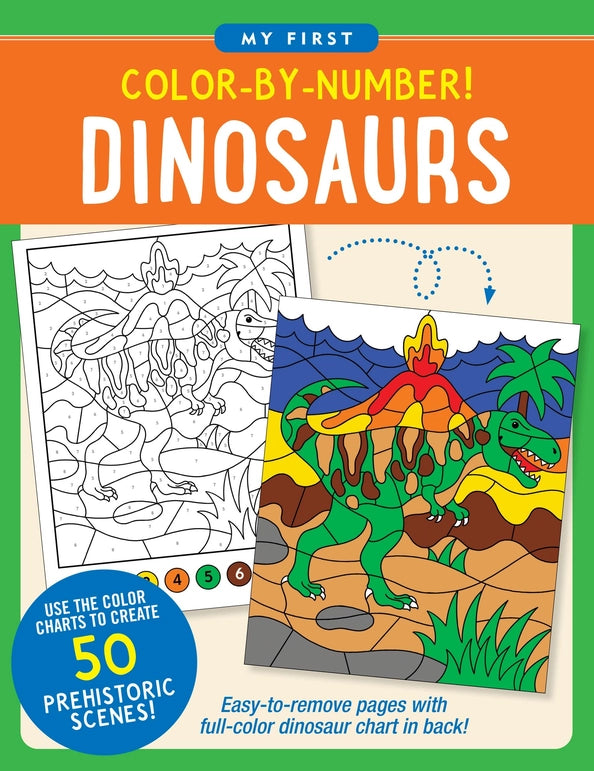 
            
                Load image into Gallery viewer, Color-By-Number! Dinosaurs
            
        