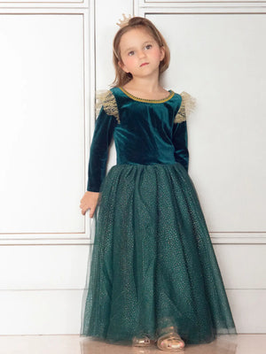 The Brave Princess Teal Costume Dress