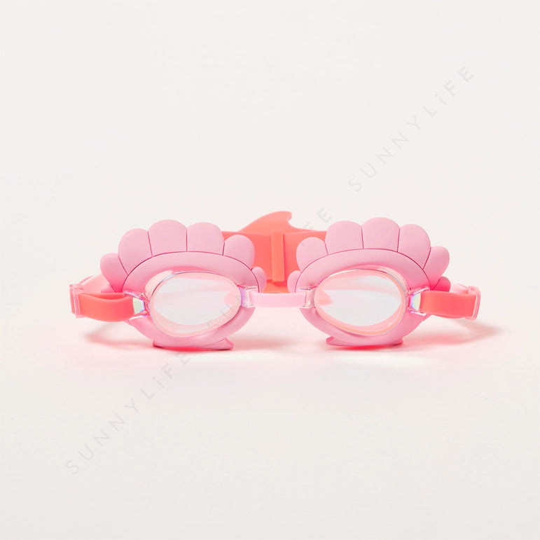 Melody the Mermaid Mini Swim Goggles - Neon Strawberry