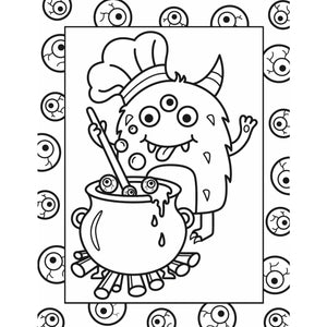 Stained Glass Coloring : Monsters