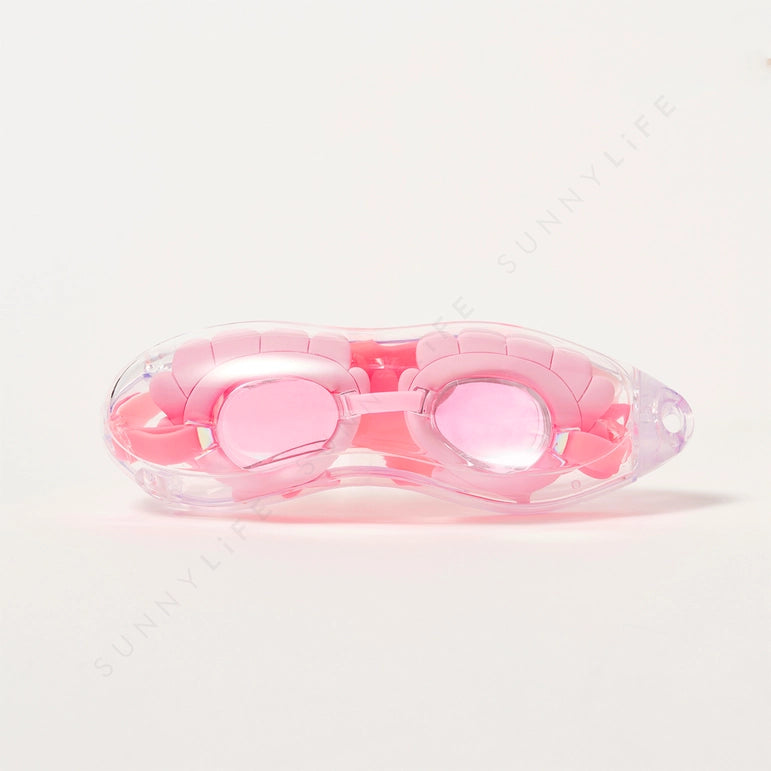 Melody the Mermaid Mini Swim Goggles - Neon Strawberry