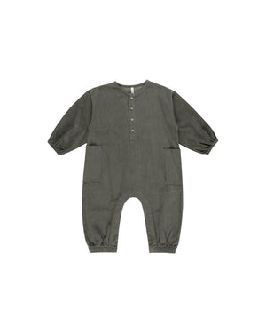 Relaxed Corduroy Jumpsuit - Forest