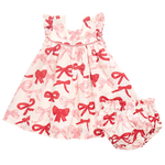 Baby Girls Camelia Dress Set - Valentine Bows