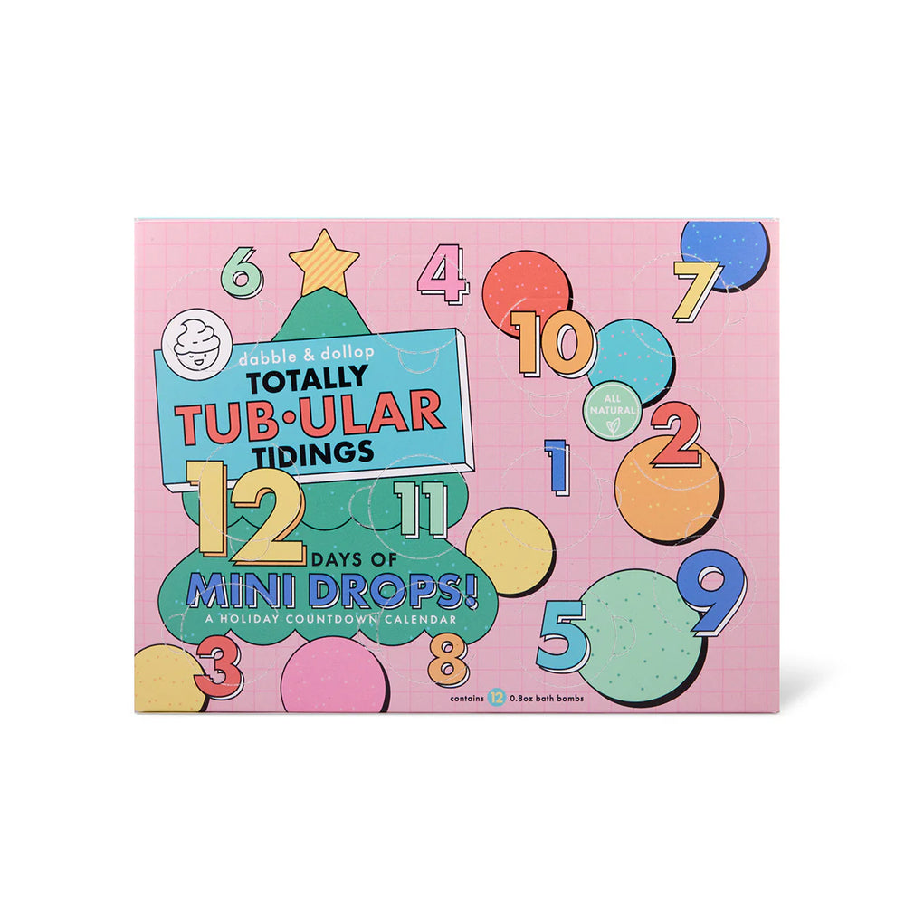 Totally Tub-ular Tidings 12 Days of Mini Drops Holiday Countdown Calendar