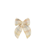 Oversized Bow - Pastel Plaid