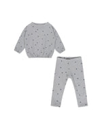 Spongey Knit Set - Blue Stars