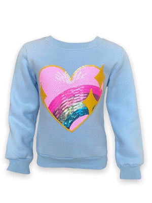 
            
                Load image into Gallery viewer, Rainbow Sparkle Heart Sweatshirt
            
        