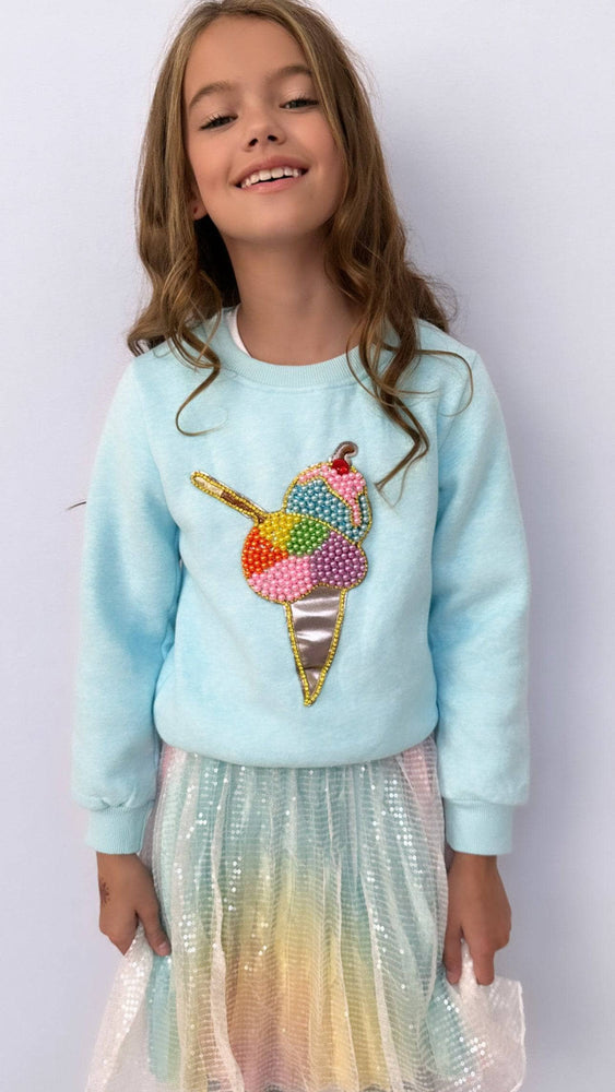 Rainbow Pearls Ice Cream Sweatshirt