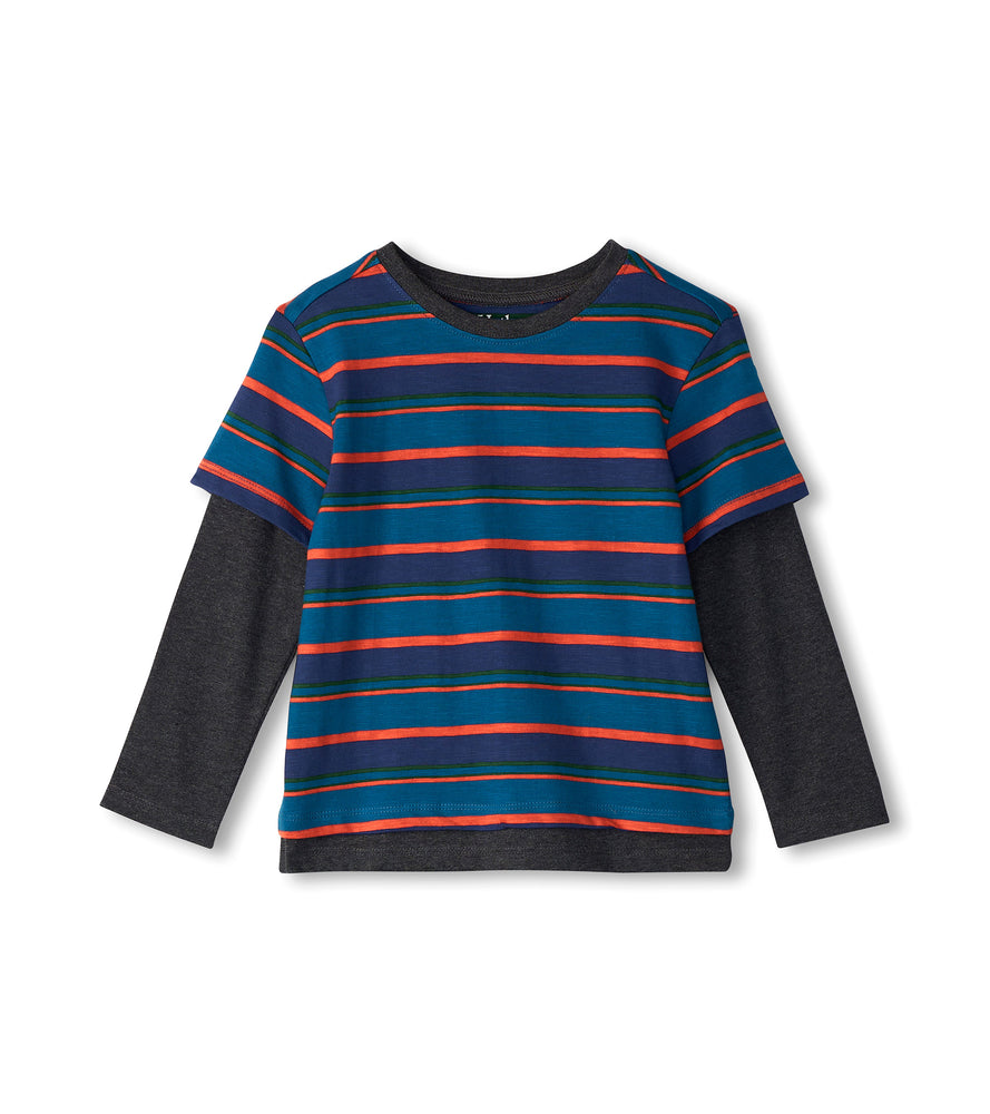 Moroccan Blue Stripe Fooler Tee