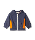 Oriole Stripe Full Zip Raglan Hoodie