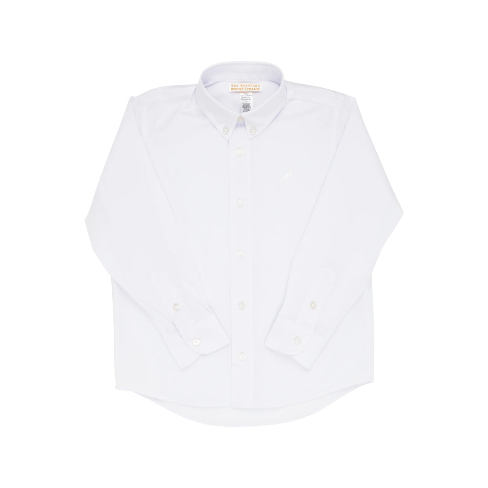 Dean’s List Dress Shirt - Worth Avenue White With Worth Avenue White Stork