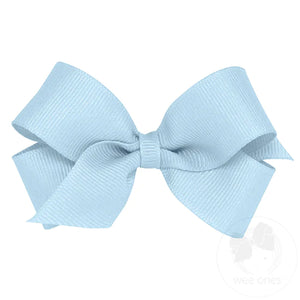 
            
                Load image into Gallery viewer, Mini Classic Grosgrain Girls Hair Bow - Millennium Blue
            
        