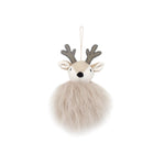 Taupe Reindeer Ornament