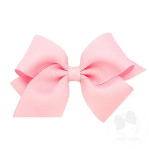 
            
                Load image into Gallery viewer, Small Classic Grosgrain Girls Hair Bow - Light Pink
            
        