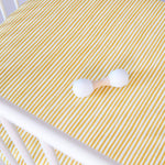 Striped Crib Sheet - Stripes Away Marigold